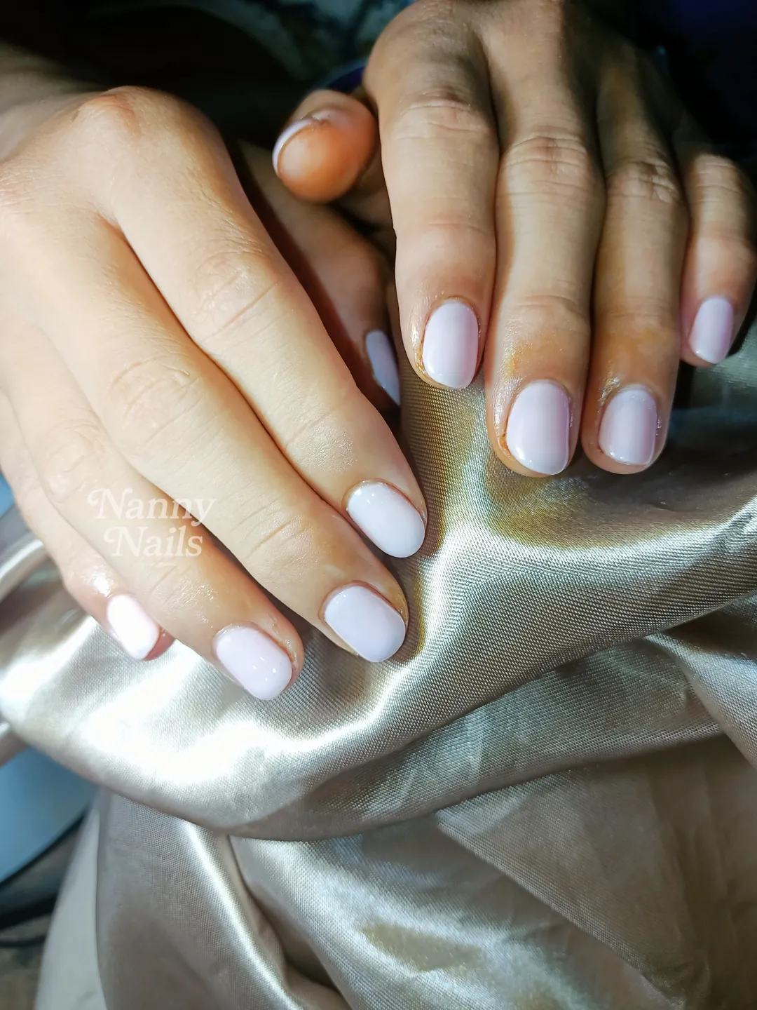🍼 "Milky Pink Minimal" ลายเล็บมือ นู้ด รหัส A12 ร้านทำเล็บนครพนม Nanny Nails