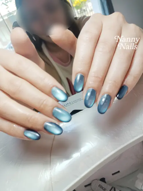 แคทอาย เล็บสีฟ้าน้ำทะเล ดูมีมิติ รหัส A100