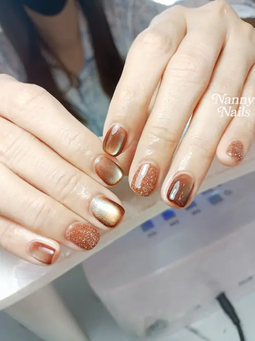 สวยเรียกทรัพย์ โทนน้ำตาลทองลูกแก้ว ขับผิวให้ดูโกลว์สวย รหัส A124