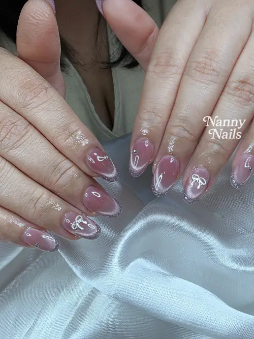 ลูกแก้วชมพู โบว์นุ่มหวาน Girly สุดๆ รหัส A223
