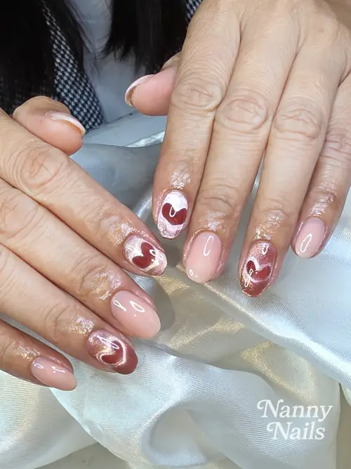 นู้ดหวาน + ลายหัวใจ รหัส A285