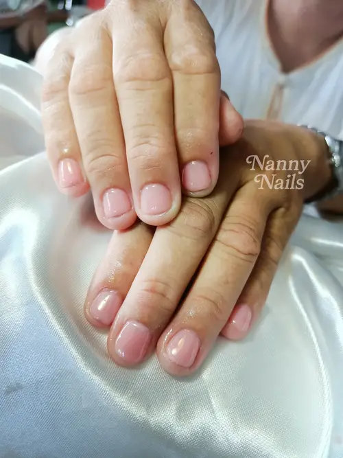 Nude solid colour nails photo 2, code A31, Nanny Nails Nakhon Phanom